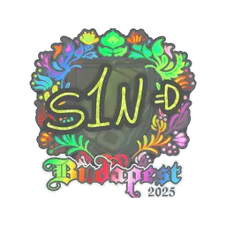 Sticker | s1n (Holo) | Budapest 2025