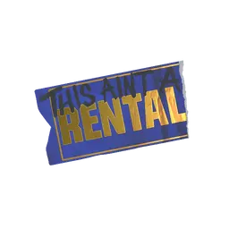 Sticker | Ain't A Rental (Foil)