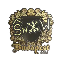 Sticker | snow (Gold) | Budapest 2025