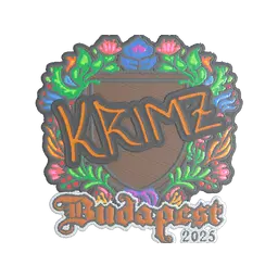 Sticker | KRIMZ (Embroidered) | Budapest 2025
