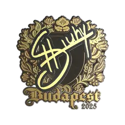 Sticker | siuhy (Gold) | Budapest 2025