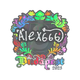 Sticker | alex666 (Holo) | Budapest 2025
