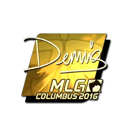 Sticker | dennis (Gold) | MLG Columbus 2016