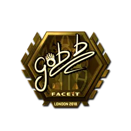 Sticker | gob b (Gold) | London 2018
