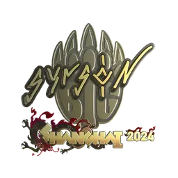 Sticker | syrsoN (Gold) | Shanghai 2024