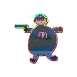 Sticker | Poorly Drawn FBI (Holo)