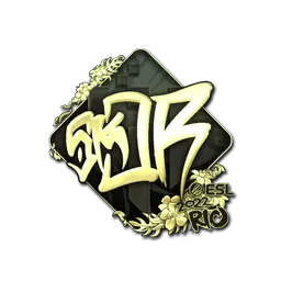 Sticker | sk0R (Gold) | Rio 2022