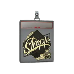 Sticker Slab | s1mple (Gold) | Rio 2022