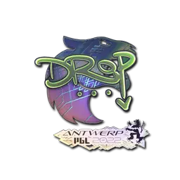 Sticker | drop (Holo) | Antwerp 2022