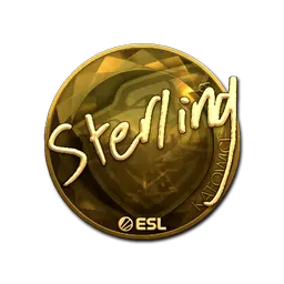 Sticker | sterling (Gold) | Katowice 2019
