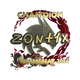 Sticker | zont1x (Gold, Champion) | Shanghai 2024