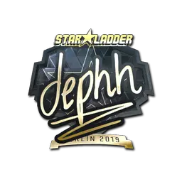 Sticker | dephh (Gold) | Berlin 2019