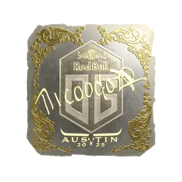 Sticker | nicoodoz (Gold) | Austin 2025