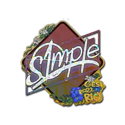 Sticker | s1mple (Glitter) | Rio 2022