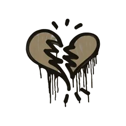 Sealed Graffiti | Broken Heart (Dust Brown)