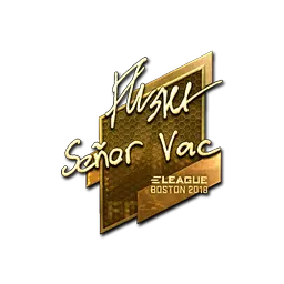 Sticker | flusha (Gold) | Boston 2018