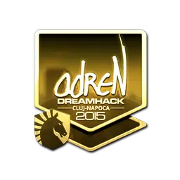 Sticker | adreN (Gold) | Cluj-Napoca 2015