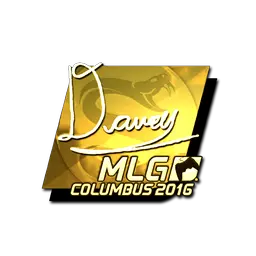 Sticker | DAVEY (Gold) | MLG Columbus 2016