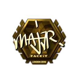 Sticker | MAJ3R (Gold) | London 2018