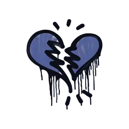 Sealed Graffiti | Broken Heart (SWAT Blue)