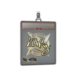 Sticker Slab | k0nfig (Gold) | Paris 2023