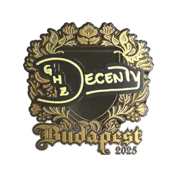 Sticker | decenty (Gold) | Budapest 2025