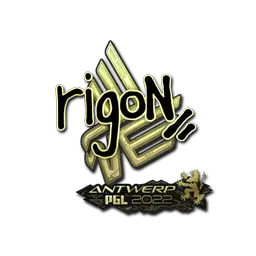 Sticker | rigoN (Gold) | Antwerp 2022
