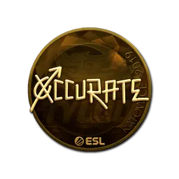 Sticker | xccurate (Gold) | Katowice 2019