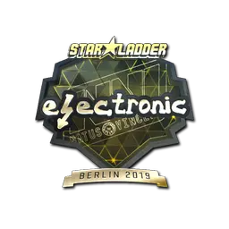 Sticker | electronic (Gold) | Berlin 2019