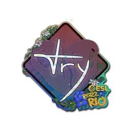 Sticker | TRY (Glitter) | Rio 2022