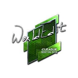 Sticker | WorldEdit (Foil) | Boston 2018