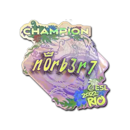 Sticker | n0rb3r7 (Holo, Champion) | Rio 2022