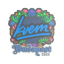 Sticker | Kvem (Embroidered) | Budapest 2025