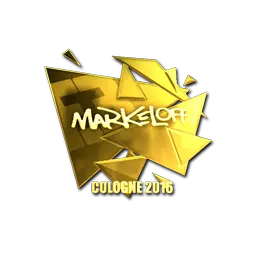 Sticker | markeloff (Gold) | Cologne 2016