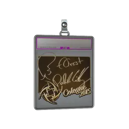 Sticker Slab | f0rest (Gold) | Cologne 2015