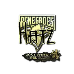 Sticker | hatz (Gold) | Antwerp 2022