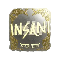Sticker | insani (Gold) | Austin 2025