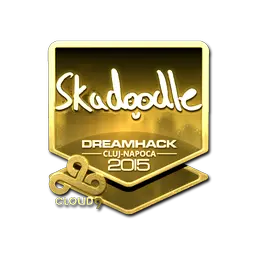 Sticker | Skadoodle (Gold) | Cluj-Napoca 2015
