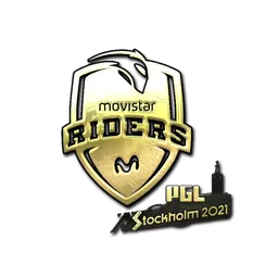 Sticker | Movistar Riders (Gold) | Stockholm 2021