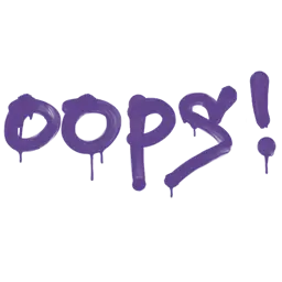 Sealed Graffiti | Oops (Monster Purple)