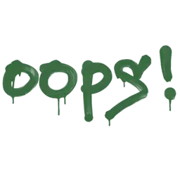 Sealed Graffiti | Oops (Jungle Green)