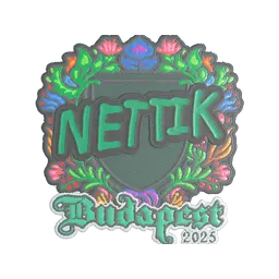 Sticker | nettik (Embroidered) | Budapest 2025