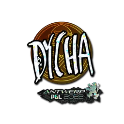 Sticker | dycha (Glitter) | Antwerp 2022