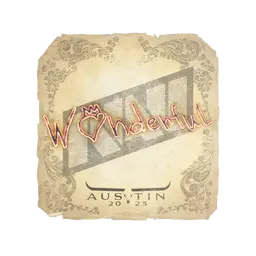 Sticker | w0nderful | Austin 2025