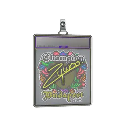 Sticker Slab | ZywOo (Embroidered, Champion) | Budapest 2025