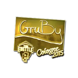 Sticker | GruBy (Gold) | Cologne 2015
