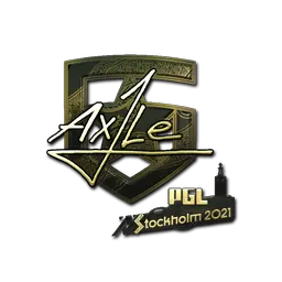 Sticker | Ax1Le (Gold) | Stockholm 2021