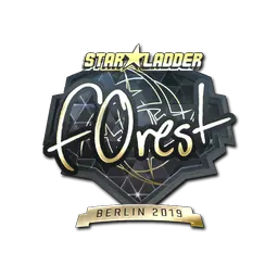 Sticker | f0rest (Gold) | Berlin 2019