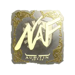 Sticker | NAF (Gold) | Austin 2025