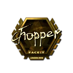 Sticker | chopper (Gold) | London 2018